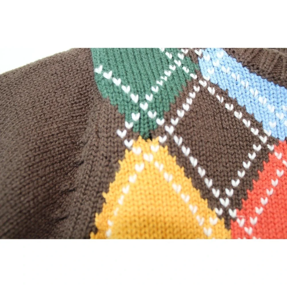 The Children's place Sweater toddler Size 24 Mo. Brown Argyle